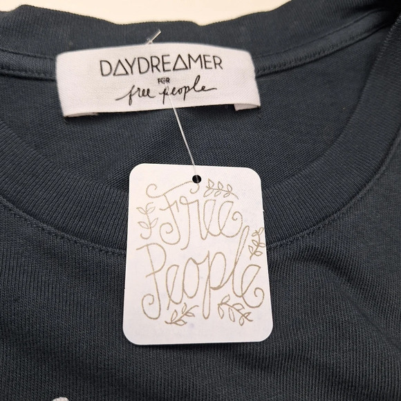 NEW Daydreamer x Free People XS Rolling Stones Tie Dye Tongue Boyfriend Tee - Picture 11 of 14